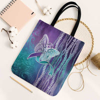 Suicide Prevention Awareness Tote Bag Maile Pikake Lokelani Crown Flower Lei Inspired