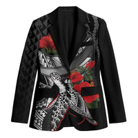 Hawaiian Honu Personalized Blazer Black Tribal Hook Pattern
