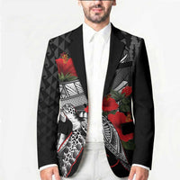 Hawaiian Honu Personalized Blazer Black Tribal Hook Pattern