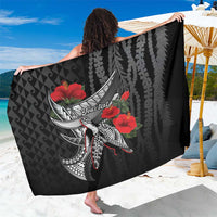 Hawaiian Honu Personalized Sarong Black Tribal Hook Pattern