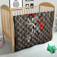 Hawaiian Honu Personalized Quilt Mocha Mousse Hibiscus Tribal Hook Pattern LT9 - Polynesian Pride