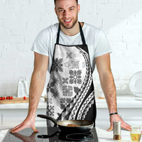 Black Hawaiian Quilt Pattern Apron Mixed Polynesian Tribal Arty - Polynesian Pride