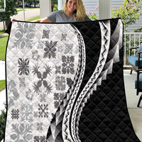 Black Hawaiian Quilt Pattern Quilt Mixed Polynesian Tribal Arty