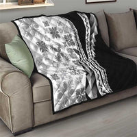 Black Hawaiian Quilt Pattern Quilt Mixed Polynesian Tribal Arty