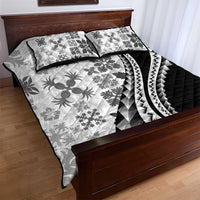 Black Hawaiian Quilt Pattern Quilt Bed Set Mixed Polynesian Tribal Arty