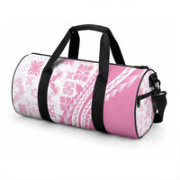 Pink Hawaiian Quilt Pattern Duffle Bag Mixed Polynesian Tribal Arty LT9 - Polynesian Pride