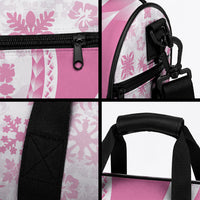 Pink Hawaiian Quilt Pattern Duffle Bag Mixed Polynesian Tribal Arty LT9 - Polynesian Pride