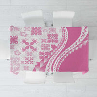 Pink Hawaiian Quilt Pattern Tablecloth Mixed Polynesian Tribal Arty LT9 Pink - Polynesian Pride