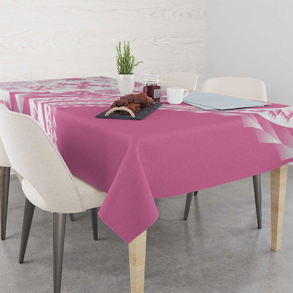 Pink Hawaiian Quilt Pattern Tablecloth Mixed Polynesian Tribal Arty LT9 - Polynesian Pride