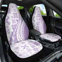 Purple Hawaiian Quilt Pattern Car Seat Cover Mixed Polynesian Tribal Arty