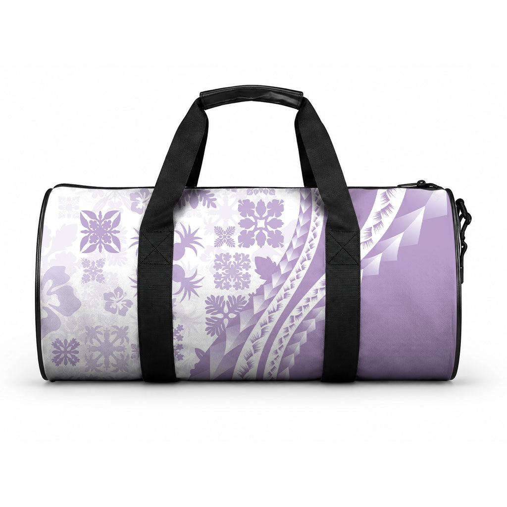 Purple Hawaiian Quilt Pattern Duffle Bag Mixed Polynesian Tribal Arty LT9 One size Purple - Polynesian Pride