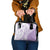 Purple Hawaiian Quilt Pattern Shoulder Handbag Mixed Polynesian Tribal Arty