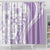 Purple Hawaiian Quilt Pattern Shower Curtain Mixed Polynesian Tribal Arty