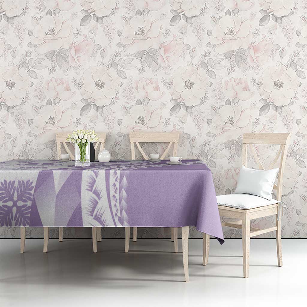 Purple Hawaiian Quilt Pattern Tablecloth Mixed Polynesian Tribal Arty LT9 - Polynesian Pride