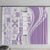 Purple Hawaiian Quilt Pattern Window Curtain Mixed Polynesian Tribal Arty