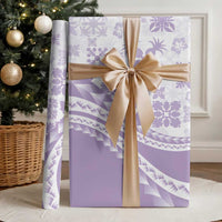 Purple Hawaiian Quilt Pattern Wrapping Paper Mixed Polynesian Tribal Arty - Polynesian Pride