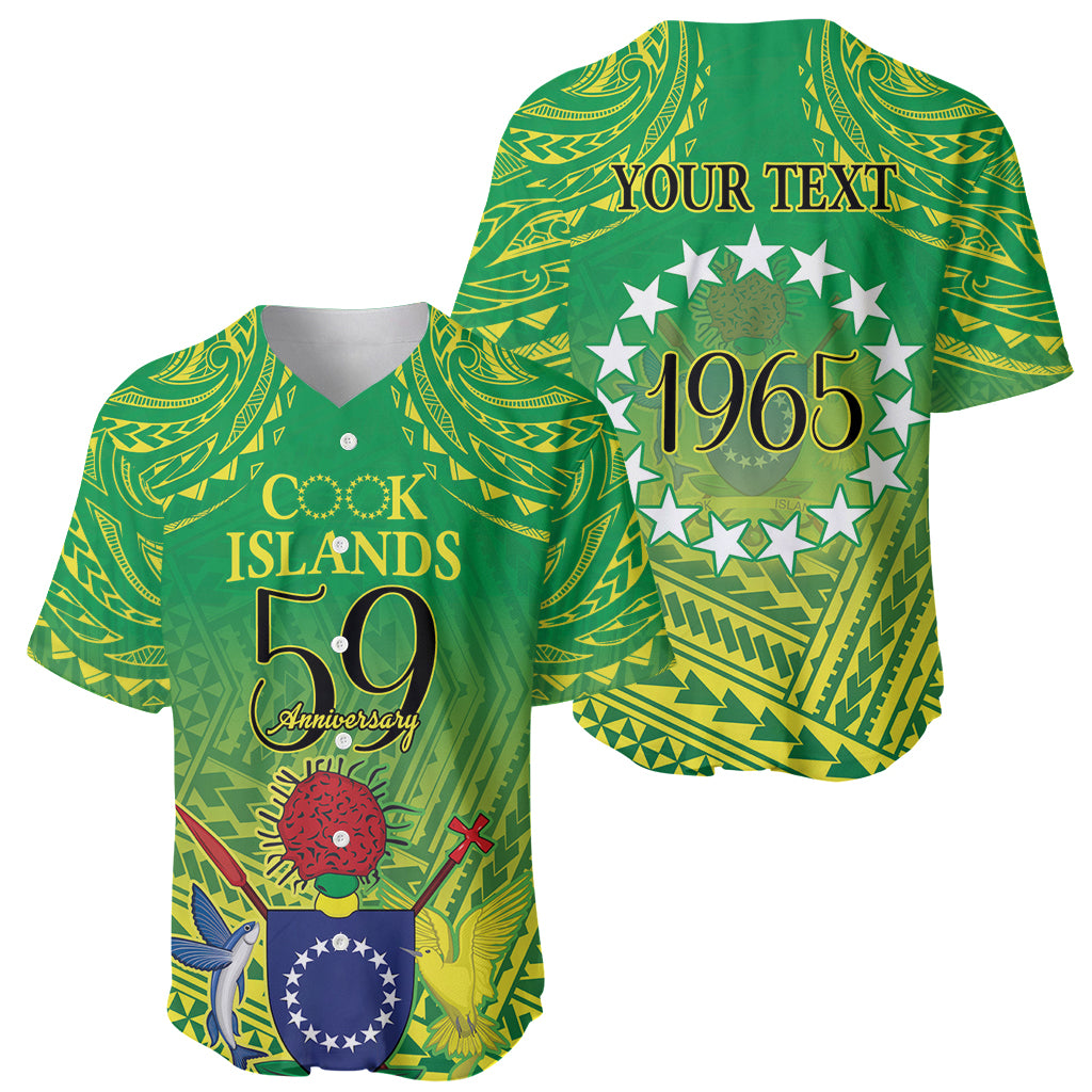 Cook Islands Constitution Day Baseball Jersey Kuki Airani Since 1965 LT9 - Polynesian Pride