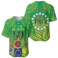 Cook Islands Constitution Day Baseball Jersey Kuki Airani Since 1965 LT9 - Polynesian Pride