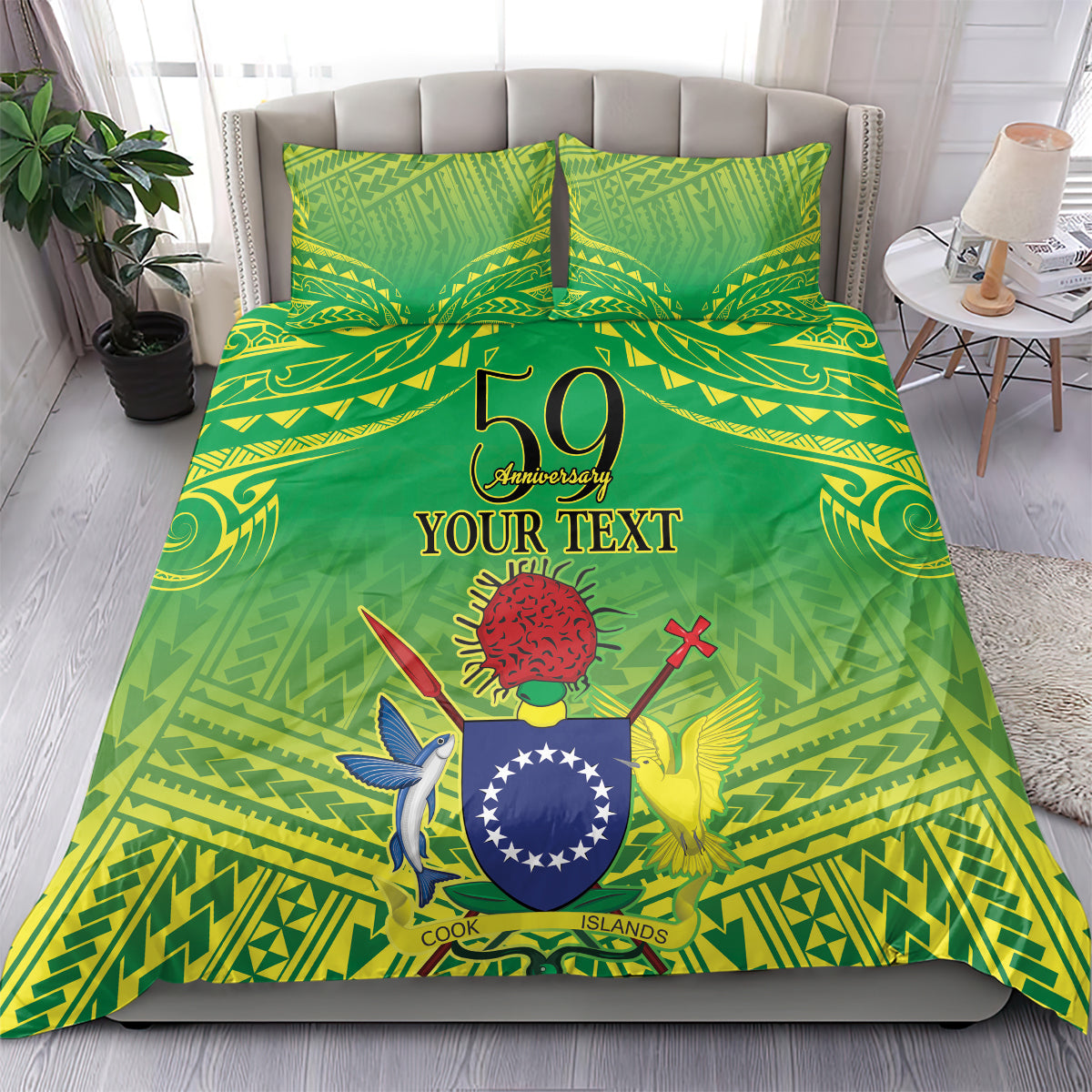 Cook Islands Constitution Day Bedding Set Kuki Airani Since 1965 LT9 - Polynesian Pride