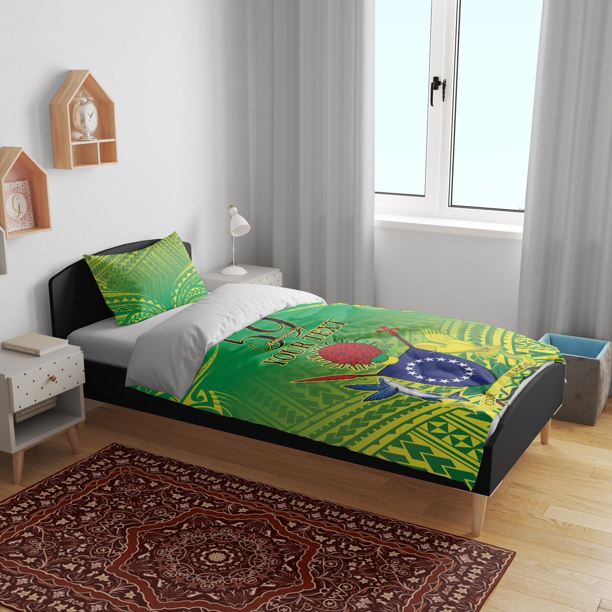 Cook Islands Constitution Day Bedding Set Kuki Airani Since 1965 LT9 - Polynesian Pride