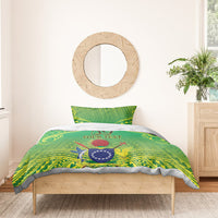 Cook Islands Constitution Day Bedding Set Kuki Airani Since 1965 LT9 - Polynesian Pride