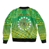Cook Islands Constitution Day Bomber Jacket Kuki Airani Since 1965