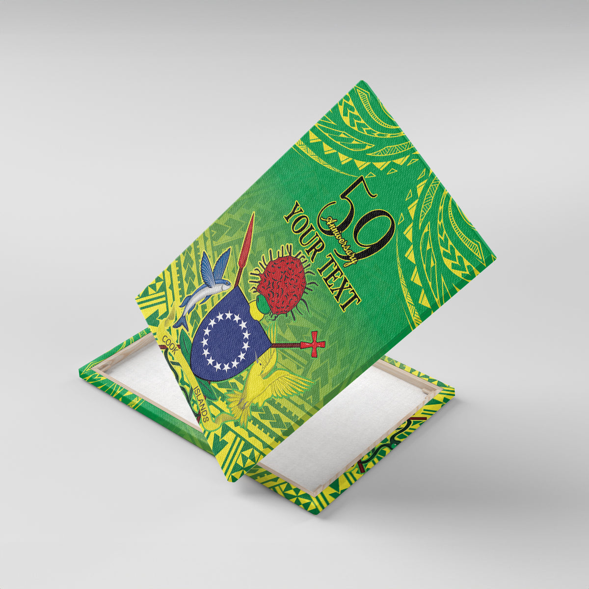 Cook Islands Constitution Day Canvas Wall Art Kuki Airani Since 1965