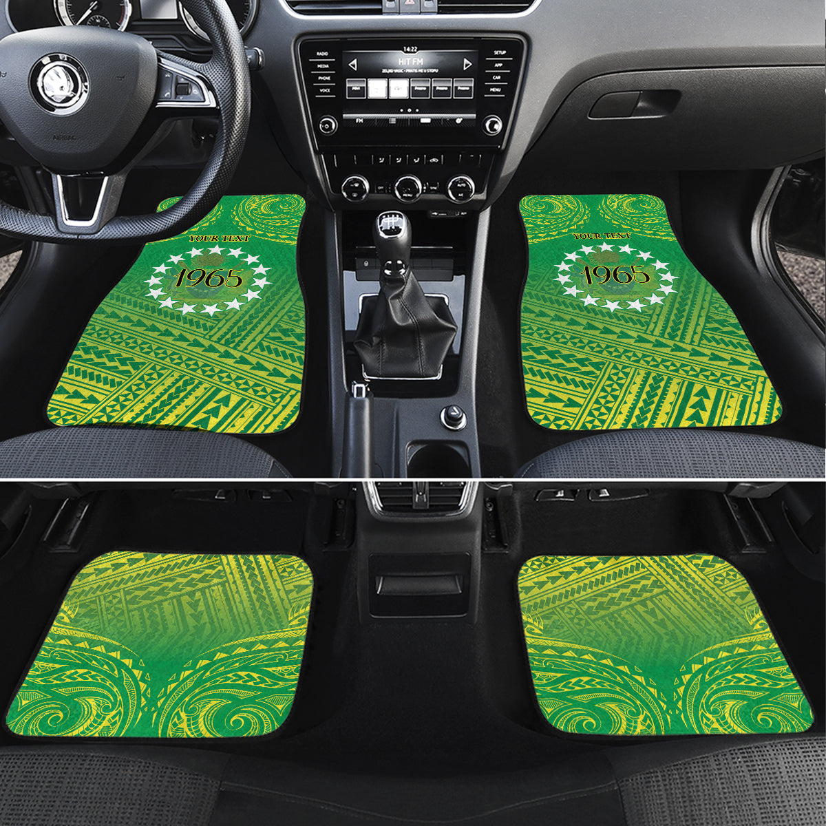 Cook Islands Constitution Day Car Mats Kuki Airani Since 1965