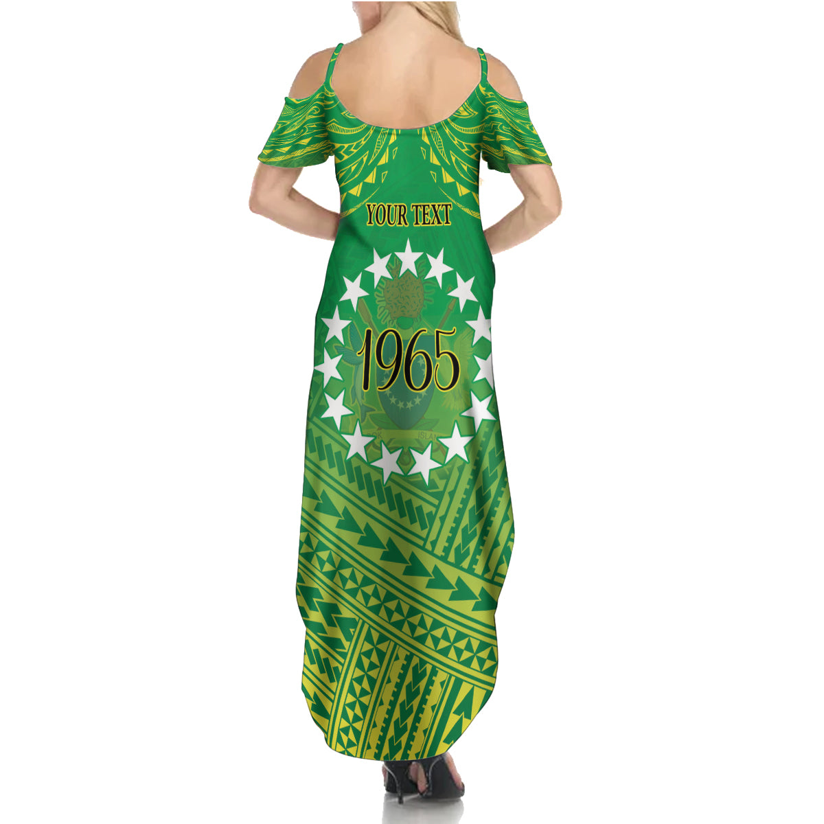 Cook Islands Constitution Day Family Matching Summer Maxi Dress and Hawaiian Shirt Kuki Airani Since 1965