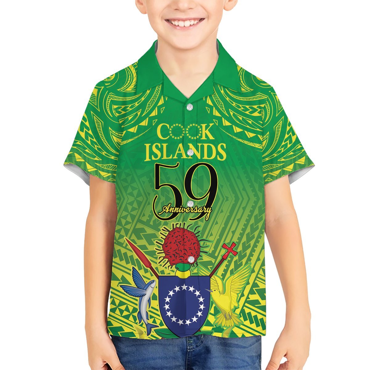 Cook Islands Constitution Day Hawaiian Shirt Kuki Airani Since 1965 LT9 - Polynesian Pride