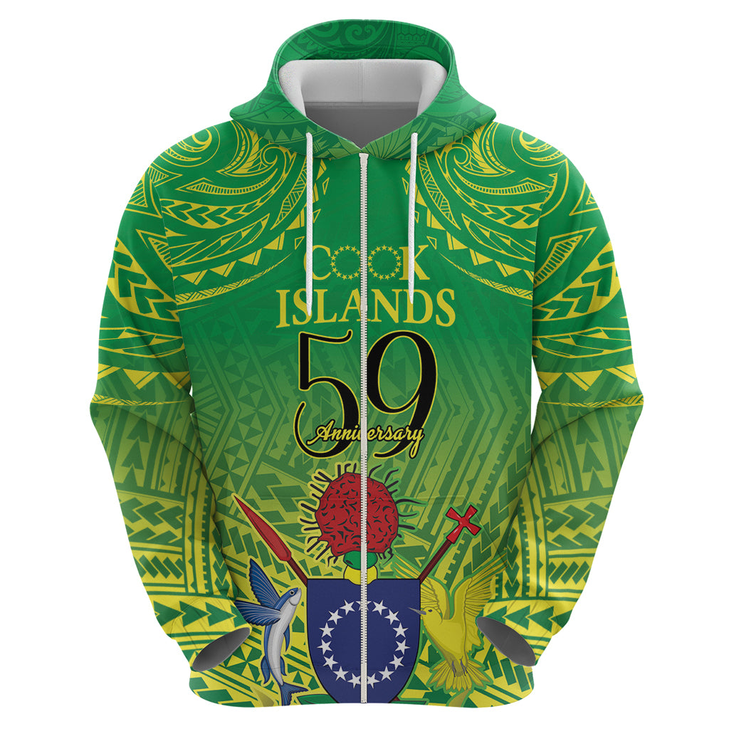 Cook Islands Constitution Day Hoodie Kuki Airani Since 1965