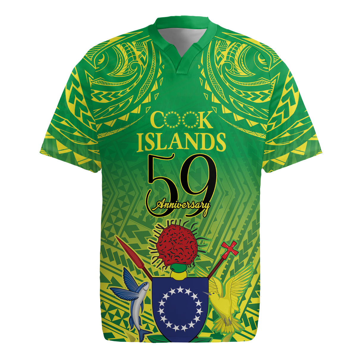 Cook Islands Constitution Day Rugby Jersey Kuki Airani Since 1965