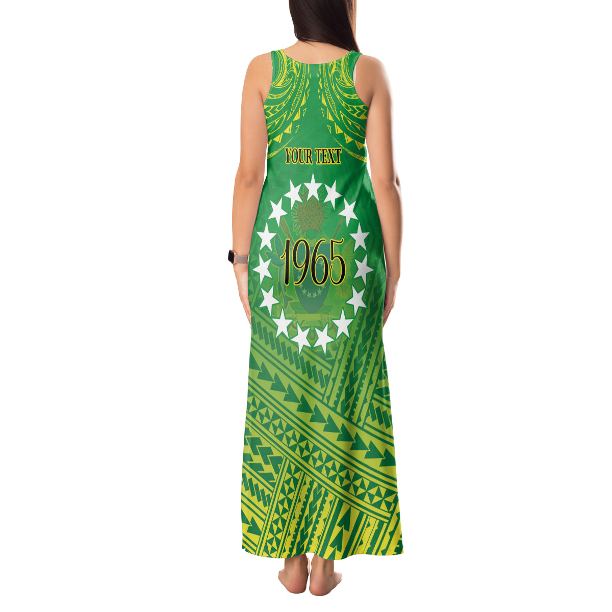 Cook Islands Constitution Day Tank Maxi Dress Kuki Airani Since 1965