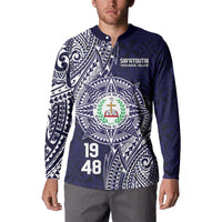 Personalised Tonga Sia'atoutai Theological College Button Sweatshirt Since 1948 Special Kupesi Pattern