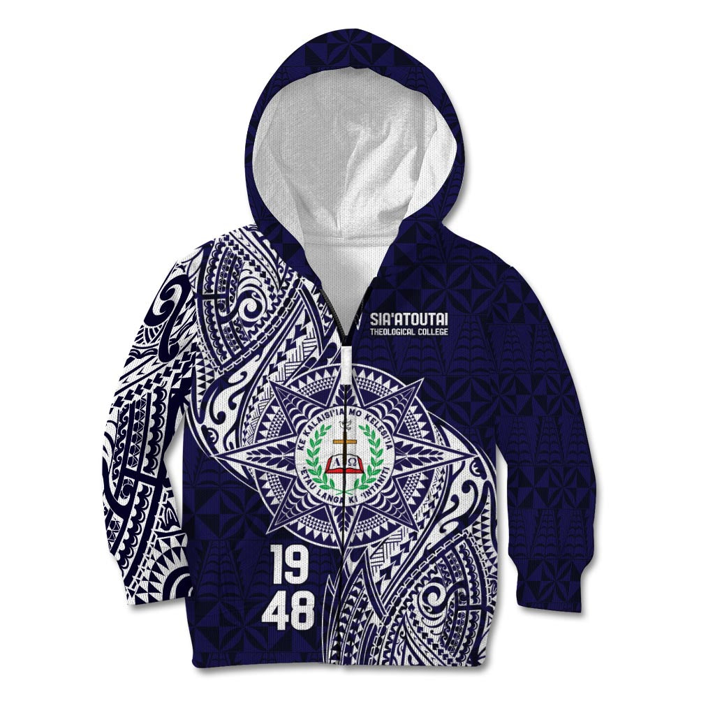 Personalised Tonga Sia'atoutai Theological College Kid Hoodie Since 1948 Special Kupesi Pattern