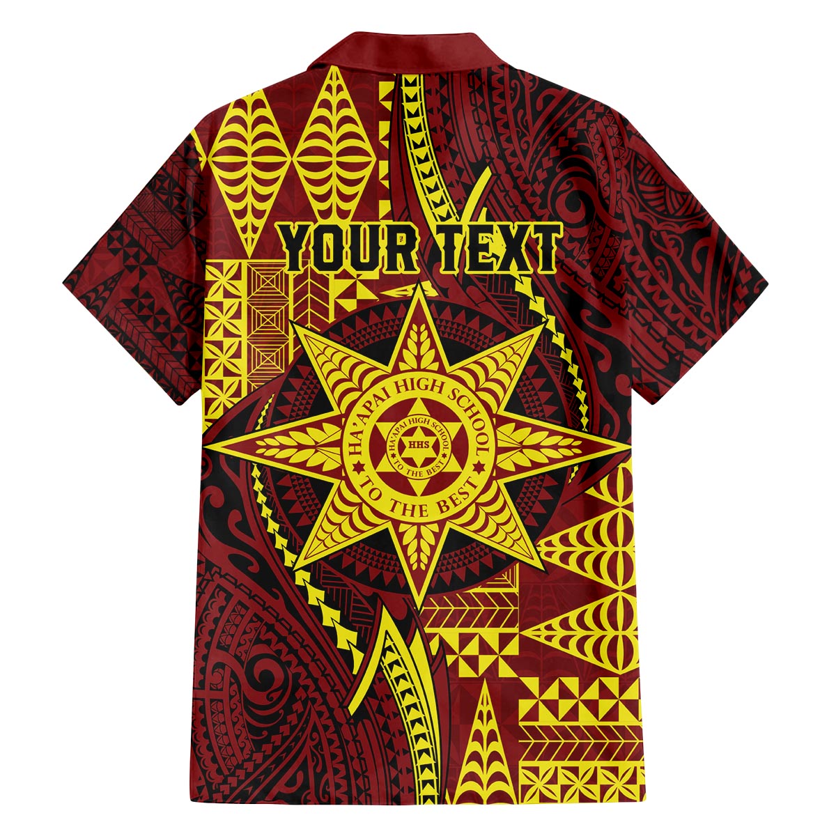 Personalised Tonga Haapai High School Family Matching Puletasi and Hawaiian Shirt Special Kupesi Pattern
