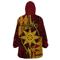 Personalised Tonga Haapai High School Wearable Blanket Hoodie Special Kupesi Pattern LT9 - Polynesian Pride