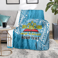 Personalised Tonga Lavengamalie College Blanket Since 1980 Special Kupesi Pattern