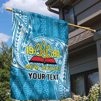 Personalised Tonga Lavengamalie College Garden Flag Since 1980 Special Kupesi Pattern
