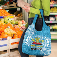 Personalised Tonga Lavengamalie College Grocery Bag Since 1980 Special Kupesi Pattern