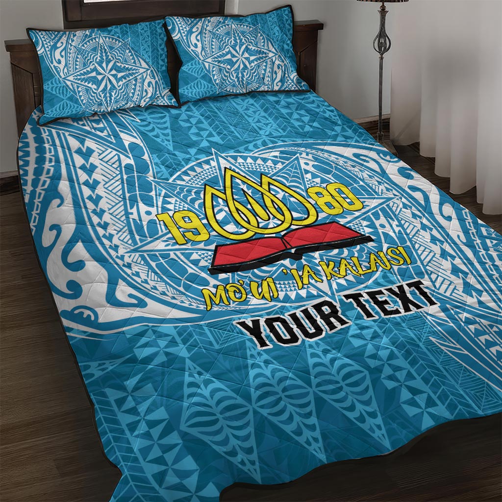 Personalised Tonga Lavengamalie College Quilt Bed Set Since 1980 Special Kupesi Pattern