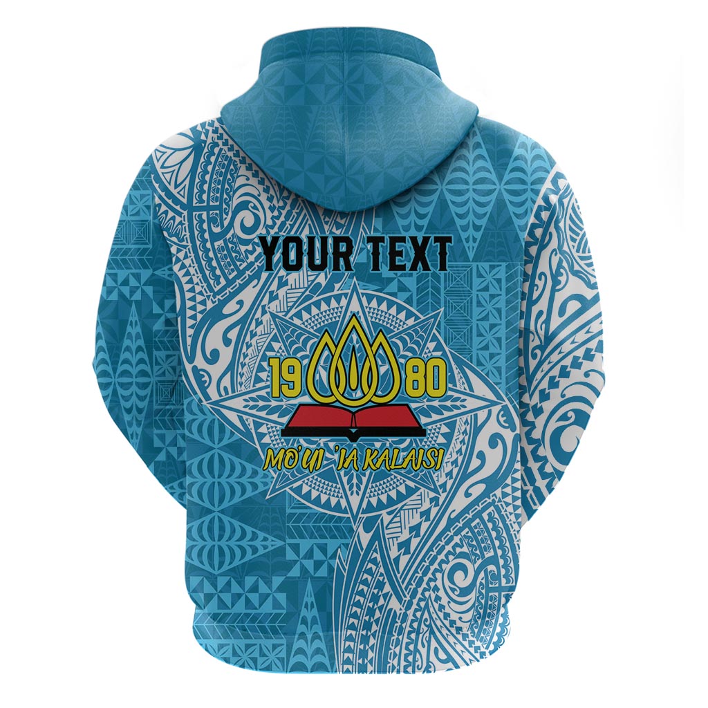 Personalised Tonga Lavengamalie College Zip Hoodie Since 1980 Special Kupesi Pattern