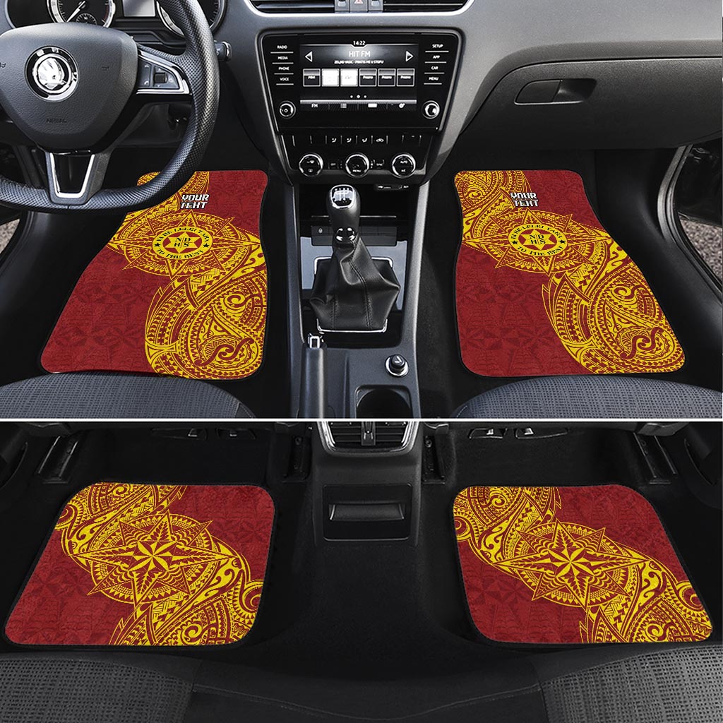 Personalised Tonga Niuatoputapu High School Car Mats Special Kupesi Pattern