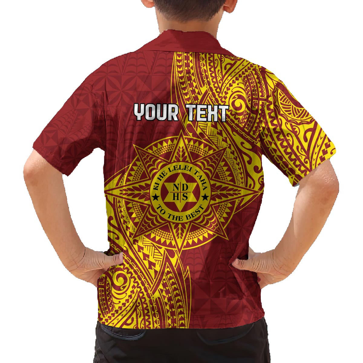 Personalised Tonga Niuatoputapu High School Family Matching Puletasi and Hawaiian Shirt Special Kupesi Pattern