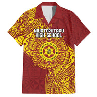 Personalised Tonga Niuatoputapu High School Family Matching Puletasi and Hawaiian Shirt Special Kupesi Pattern