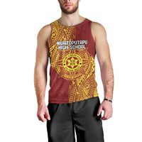 Personalised Tonga Niuatoputapu High School Men Tank Top Special Kupesi Pattern