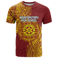 Personalised Tonga Niuatoputapu High School T Shirt Special Kupesi Pattern