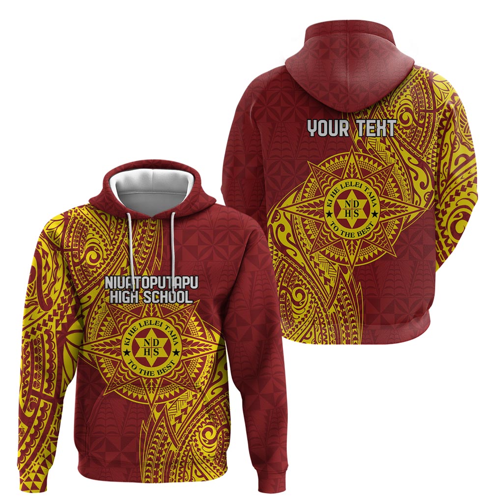 Personalised Tonga Niuatoputapu High School Zip Hoodie Special Kupesi Pattern