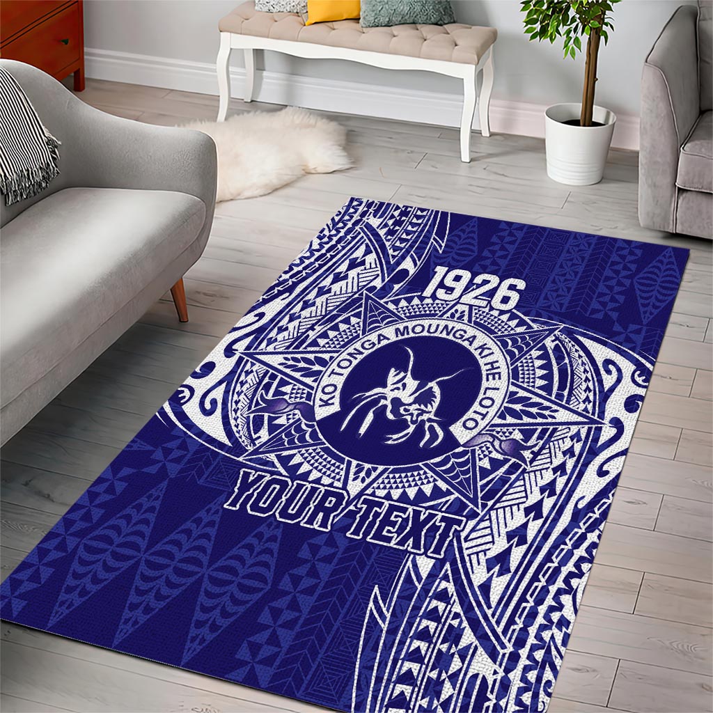 Personalised Tonga Queen Salote College Area Rug Kolisi Fefine 1926 Special Kupesi Pattern LT9 - Polynesian Pride