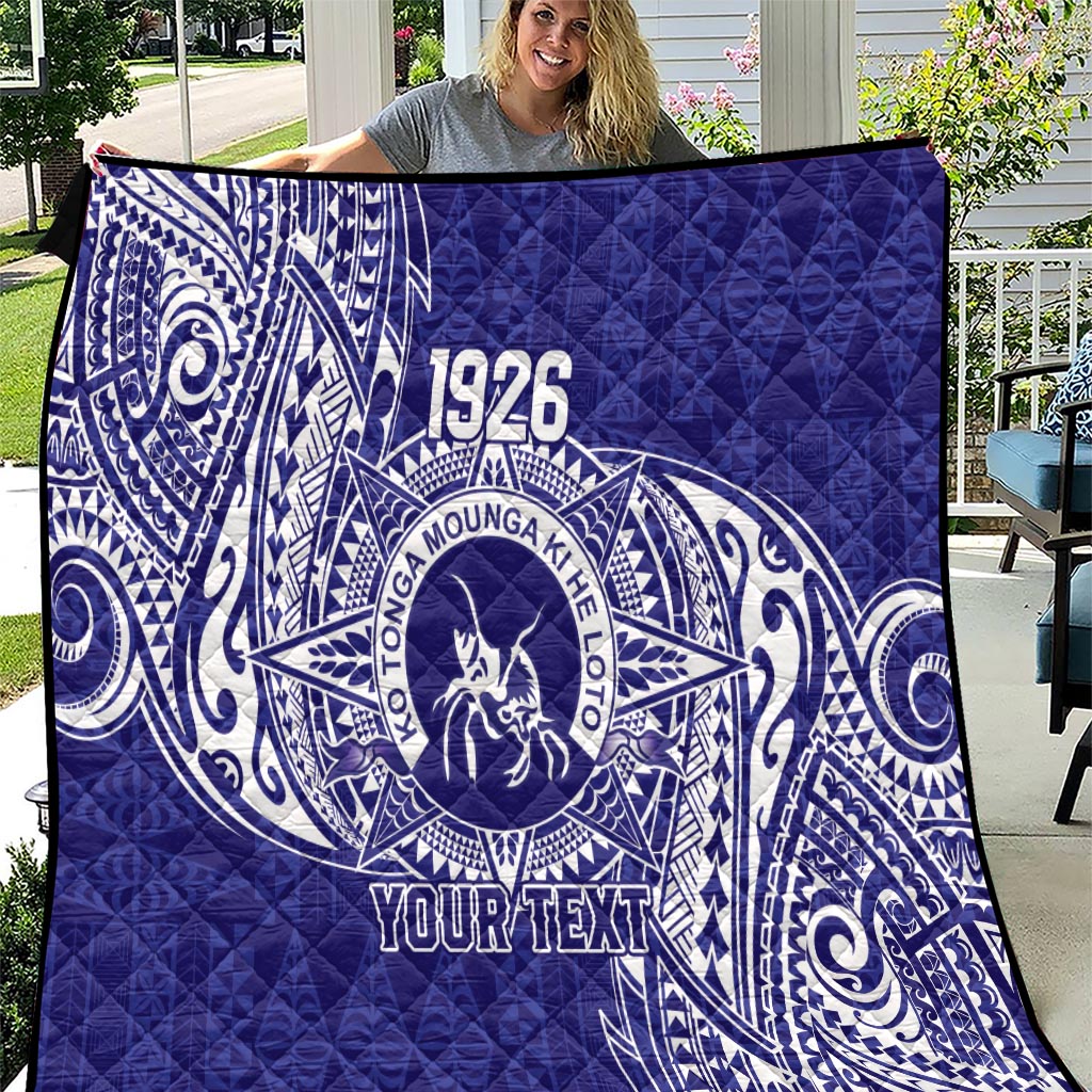 Personalised Tonga Queen Salote College Quilt Kolisi Fefine 1926 Special Kupesi Pattern